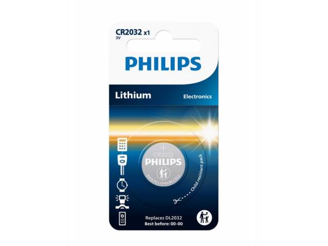 Pila Litio Philips CR2032