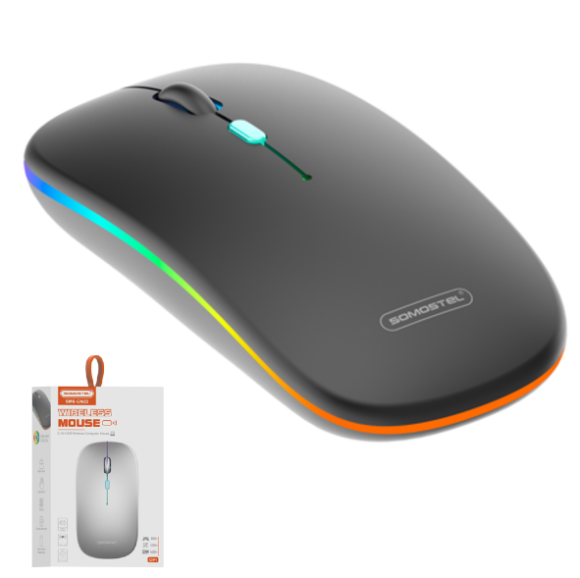 Mouse Inalámbrico 2.4GHz Recargable Ultra Slim Somostel SMS-GM23 – 800 / 1200 / 1600 DPI